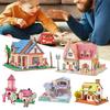 2Pcs DIY Puzzle Play Kids Gift Children Wooden House Educational Toys