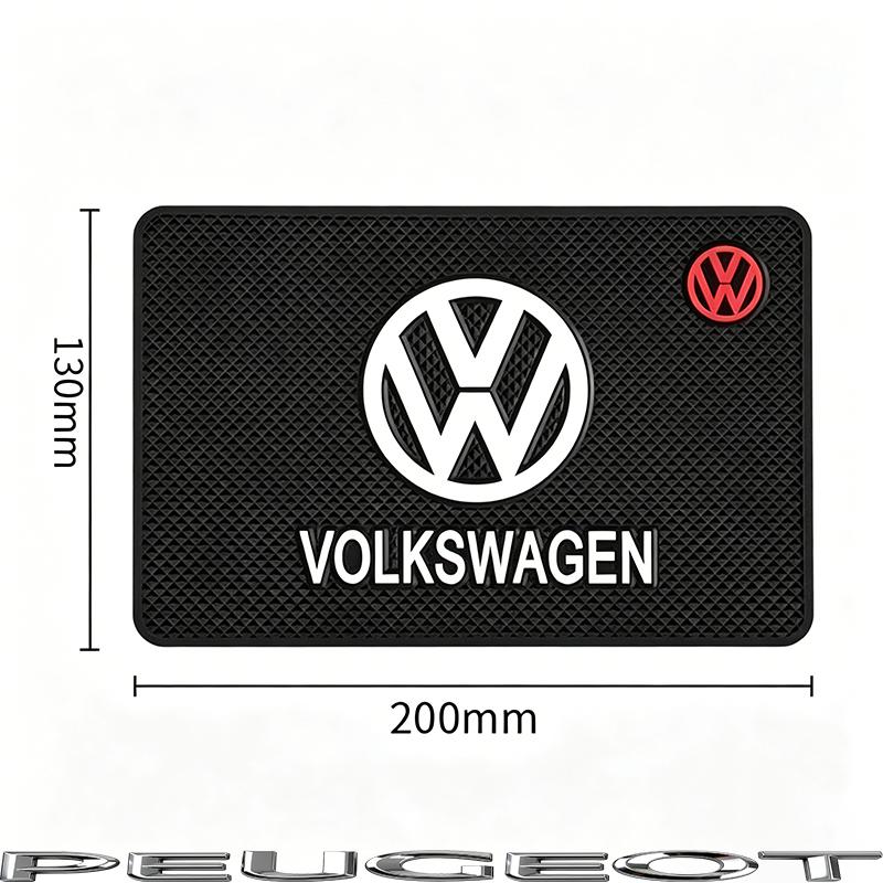 For Volkswagen 1K2 Car Dashboard Anti Slip Mats Phone Silicone Pad Auto Accessories For VW GTI Polo Golf Passat Tiguan Arteon Touareg Taigo Hub Cap