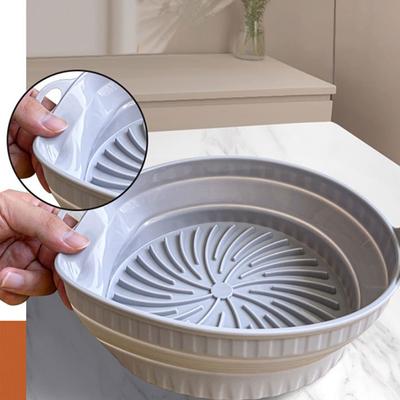 Складной пищевой силиконовый противень для выпечки, коврик для фритюрницы, микроволновой печи, легко чистить