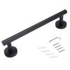 30cm Stainless Steel Black Brushed Single Towel Bar Rack Holder Bathroom Storage Organizer