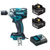 Ударный гайковерт Makita TW284DRGX Крутящий момент 255 Нм Оснащен режимом предотвращения падения гаек В комплект входят 2 аккумулятора по 6 Ач и зарядное устройство TW284DRGX (14,4 В)