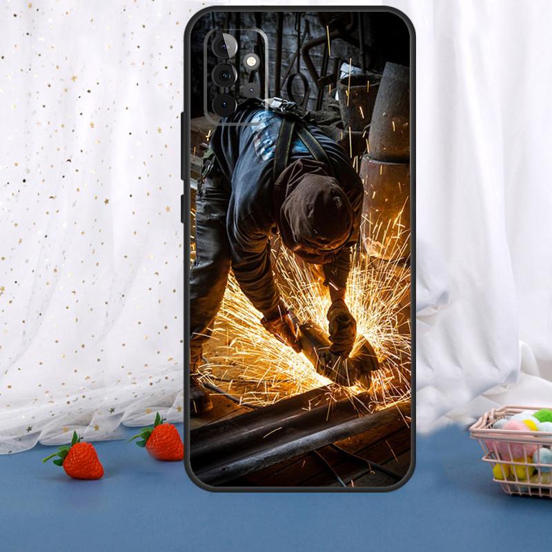 Сварщик Сварка Горячий Металл Рабочий Для Samsung Galaxy A53 A33 A16 A06 A56 A36 A26 A05 A22 A32 A52 A54 A34 A14 A55 A15 A35 Чехол