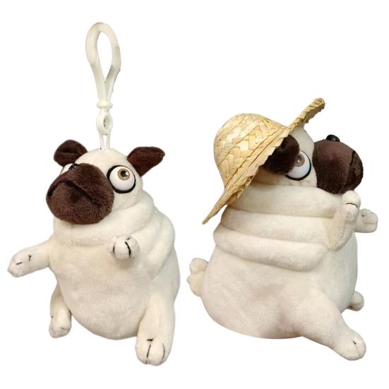 Pug Dog Stuffed Doll Funny Cuddly Animal Plush Toy Dog Plushie Pillow Gift for Birthday Christmas Easter Home Decor