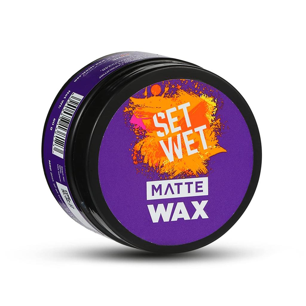 Set Wet Styling Matte Hair Wax 25g Pack of 1 For Men Strong Hold Natural Matte Finish Restylable