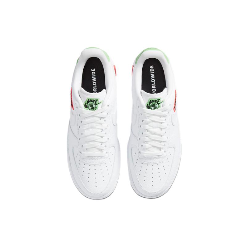 Nike Женские кроссовки Air Force 1 Low '07 Worldwide Pack Flash Crimson Green Strike DV0788-102
