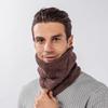 Autumn and Winter New Thickened Twill Scarf Men's and Women's Knitted Warm and Velvet Double-layer Outdoor Neck Protection Neck Cover