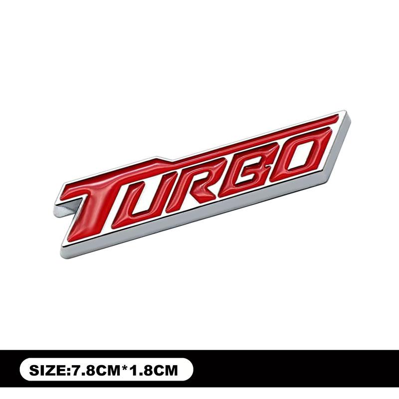 3D Turbo Наклейки Эмблема на крыло Задний багажник Наклейки Стайлинг автомобиля Украшения Авто Внешний Декор Аксессуары
