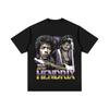 Футболка Jimi Hendrix Легенда Гитары Премиум Хлопок Короткий Рукав Свободный Круглый Вырез Y2K Ретро Рок Уличная Одежда для Унисекс и Женщин