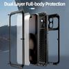 Роскошный прочный чехол для IPhone 17 16 15 Pro Max Plus Металлический Прочный 360 Полная Защита Корпуса Ударопрочный Броня Защитный Чехол Fundas
