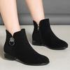 Женские ботинки, зимние ботинки, обувь на толстом каблуке, ботильоны, нескользящая обувь для мам, женские зимние ботинки, обувь на плоской подошве