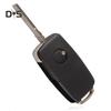 Автомобильные аксессуары, 2 кнопки, складной автомобильный брелок с дистанционным управлением, чехол для Golf Bora SEAT Skoda