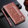Кошелек на молнии милый блестящий с отделениями для карт чехол для телефона для Samsung S26 Ultra S25 Plus S24 S23 A36 A56 Флип прочная магнитная крышка