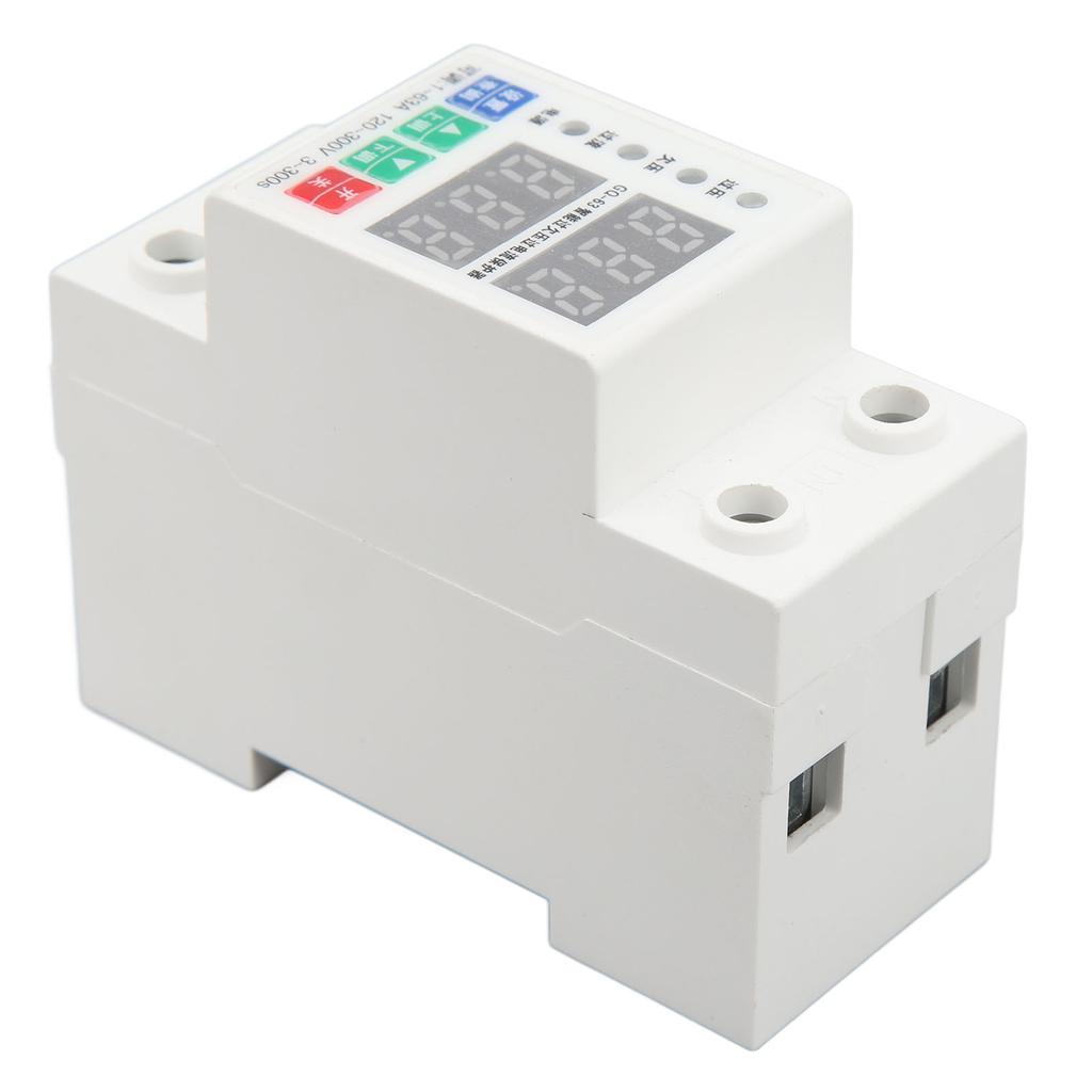 2-фазный вольтметр на DIN-рейку, автоматический регулируемый предохранитель от перенапряжения и перегрузки по току, автоматический выключатель