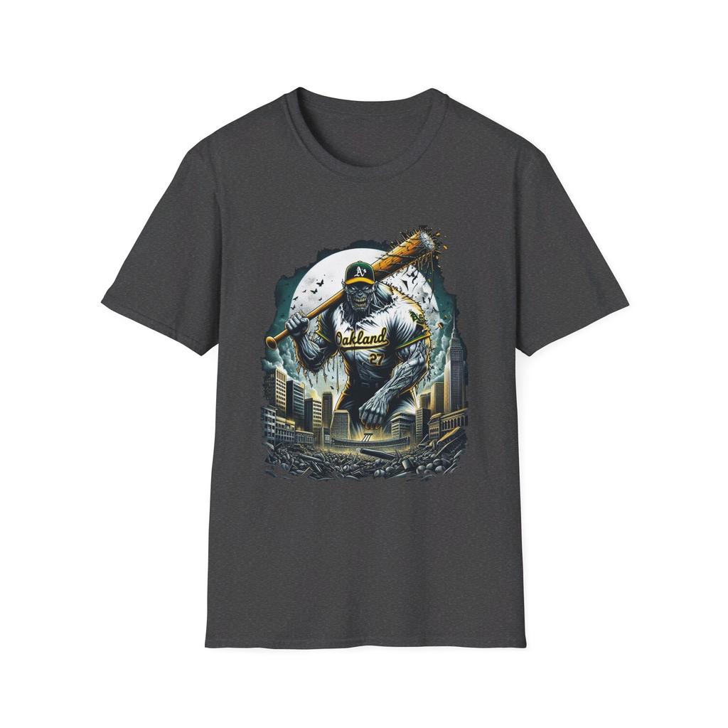 Oakland A's Horror Mashup unisex T-Shirt - Spooky Athletics Fan Gear