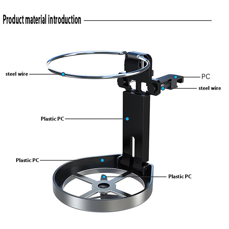 Автомобильный складной держатель для стакана на воздуховоде, портативная подставка для хранения бутылок с водой и напитками, вращающийся вентилятор, держатели для стакана на вентиляционном отверстии