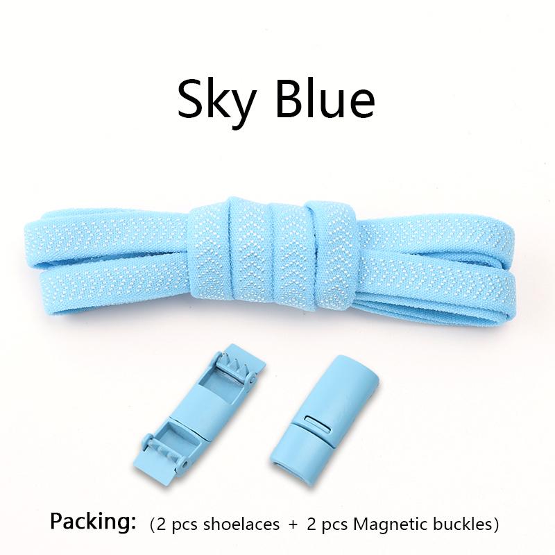 Шнурки без завязывания Магнитные шнурки Зажим Без завязывания Шнурки Плоские Эластичные шнурки для кроссовок Резиновые шнурки Эластичные шнурки