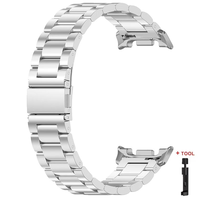 Ремешок из нержавеющей стали для Samsung Galaxy Watch 8/Classic 8 40 мм 44 мм Ремешок для Watch Ultra 2 Ремешок для Galaxy Watch 7 Ultra