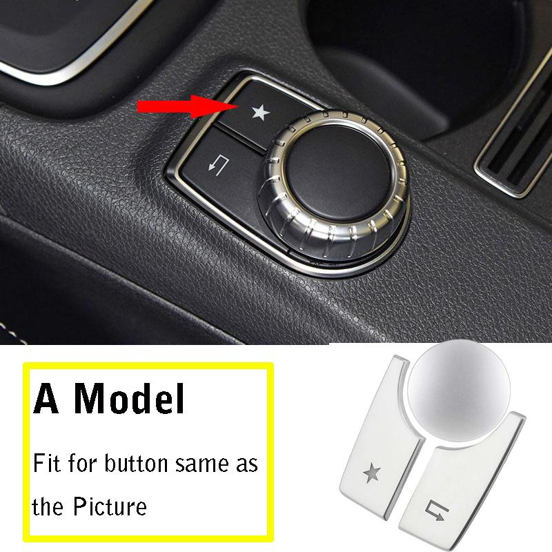 3pcs/set For Mercedes Benz A B Class CLA GLA W176 W246 C117 W117 X156 Car Multimedia Multimedia Function Button Cover