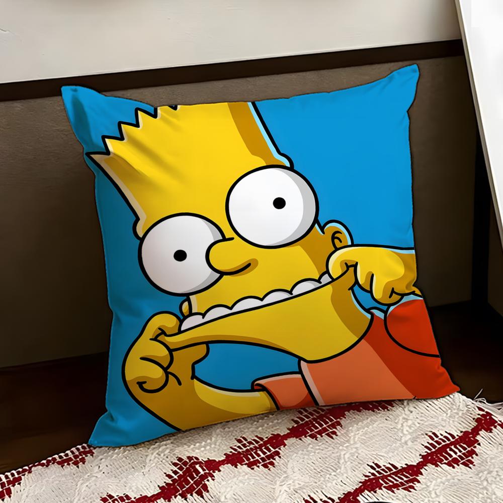 The SSimpsons Anime Cushion Cover Reversible Soft Durable Pillow Cover Home  Car MultiScene Use for Daily Comfort