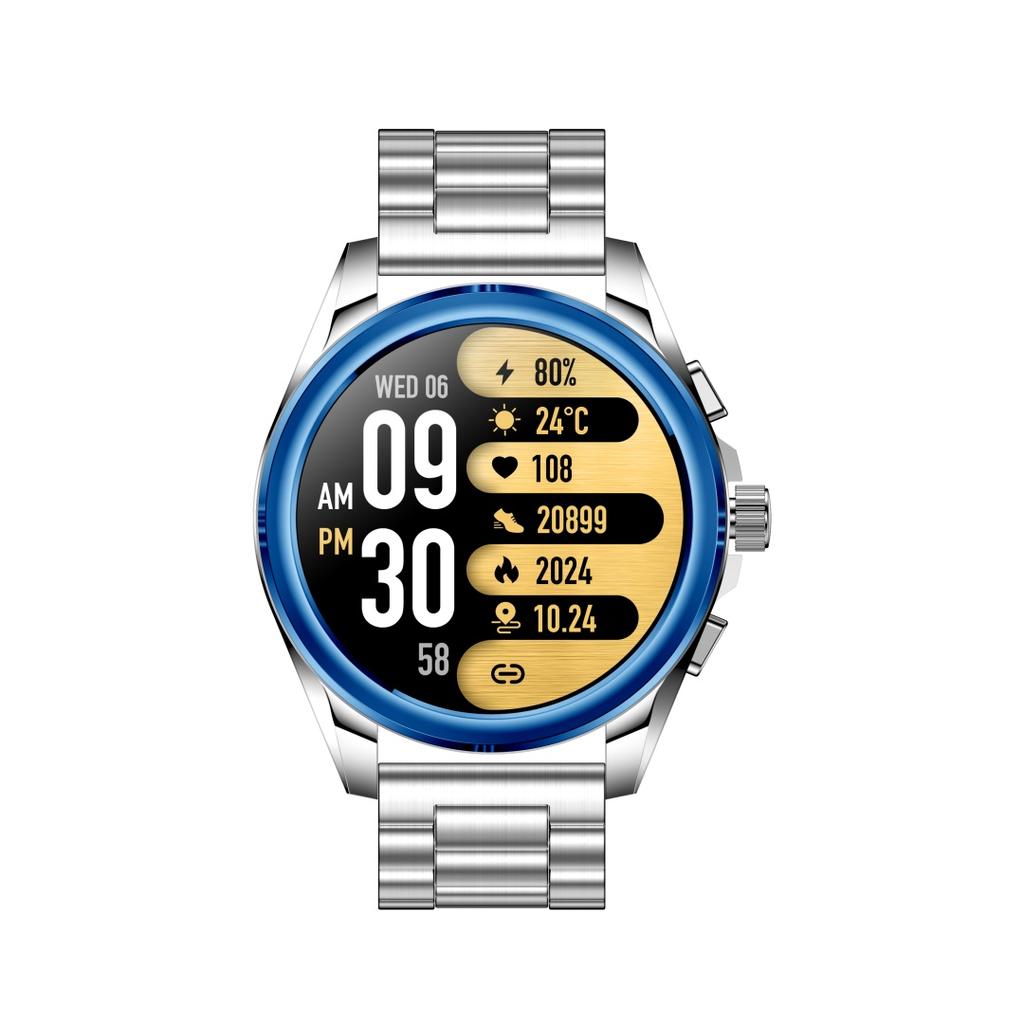 Rainbuvvy KC83 Bluetooth Call Smartwatch 1.43-дюймовый круглый экран JL7013A6 Android 1ATM водонепроницаемые часы 450 мАч поддержка нескольких языков пульсометр