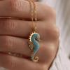 Fashion Necklace Pendant Creative Style Style Modern Stainless Steel Trend Diamond Plated Blue Literature And Art