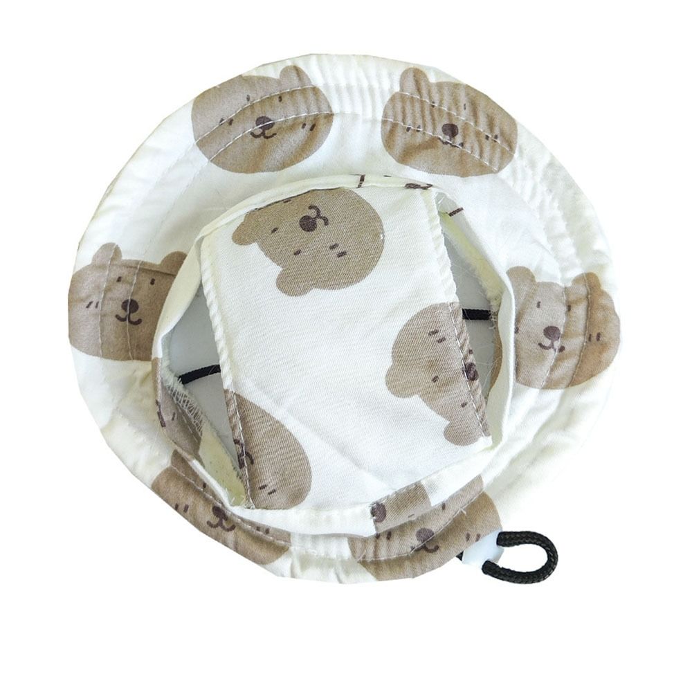 Кошка Собака Собака Солнцезащитные шляпы Дышащая шляпа рыбака для питомца Модная кошачья солнцезащитная шляпа