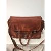 Vintage Genuine Goat Leather Travel Luggage Gym Duffle Bag