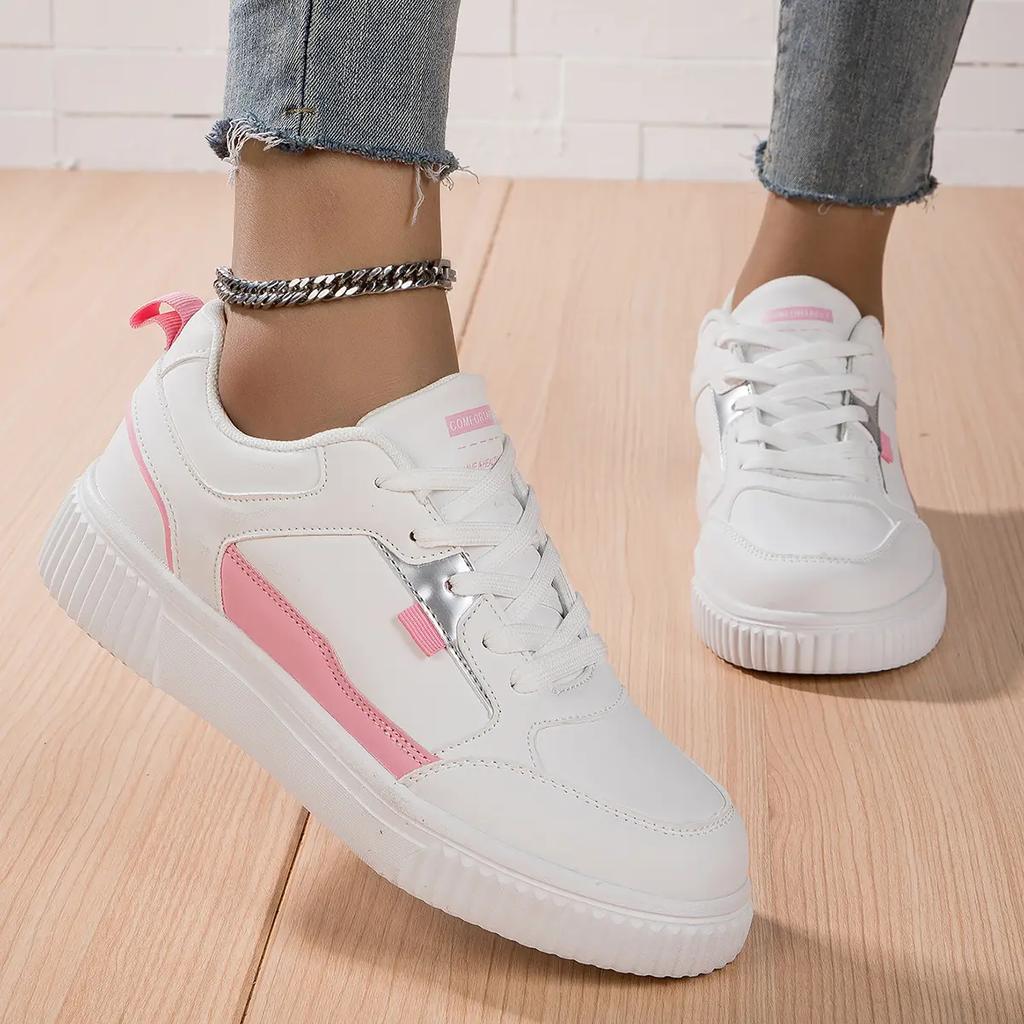 Women Breathable Sneakers Running Shoes Fitness Sports Casual ShoesLightweight Low Top Board Shoes for Women's Shoes
