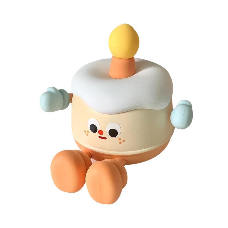 Силиконовый ночник в виде кролика - креативный прикроватный и сенсорный светильник для детей, идеальный подарок или декоративное украшение