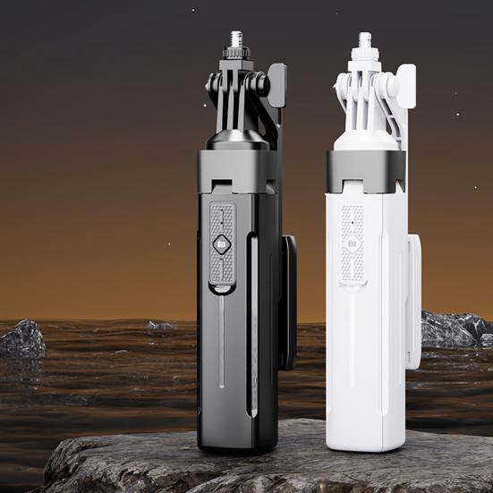 Штатив для телефона, селфи-палка с заполняющей подсветкой, регулируемая длина, вращение на 360 градусов, портативный универсальный штатив для сотового телефона с беспроводным пультом дистанционного управления