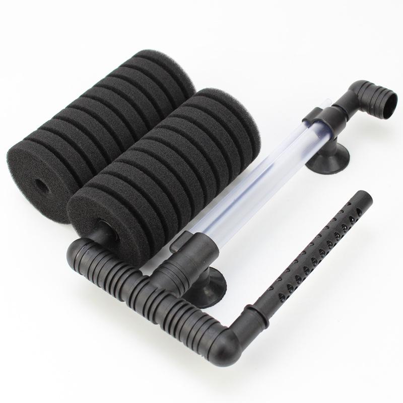 Xinyou Двухголовочный Бесшумный Настенный Мини-Фильтр для Аквариума с Биохимическим Хлопком Водное Растение Пневматическая Фильтрация