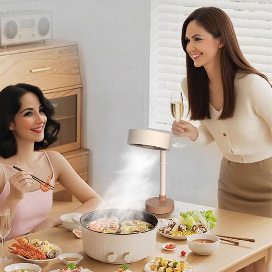 Маленькая вытяжка-очиститель воздуха, тихий портативный настольный очиститель воздуха с 5-слойным фильтром с активированным углем, регулируемая 3-скоростная, удалитель дыма и запаха