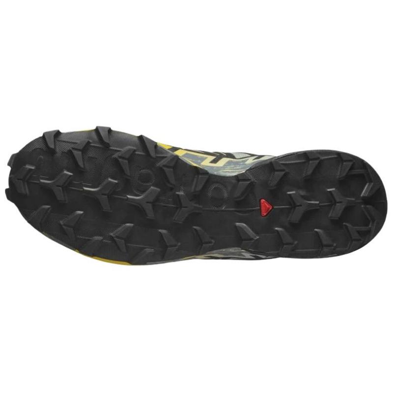 SALOMON Speedcross 6 Поддержка Легкие Кроссовки Мужские Черные Серые Желтые Кроссовки 479805