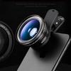 3 In1 Mobile Phone Camera Lens Kit Fish Eye Lens Super Wide Angle Lens with Universal Phone Clip