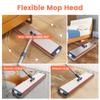 Швабра для пола с плоским отжимом и ведром, ленивая уборка без рук, микрофибра, вращающаяся на 360 градусов, самоотжимающаяся швабра для уборки дома