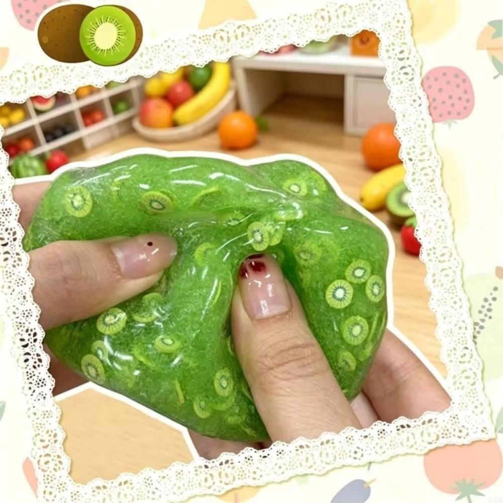 Stress Relief Fruit Stress Balls Soft Sugar Smoothie Ball Fun Fidget Squeeze Toy Kids