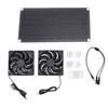 Solar Panel Exhaust Fan Kit 10W Monocrystalline Silent Automatic Charging Solar Panel Powered Vent