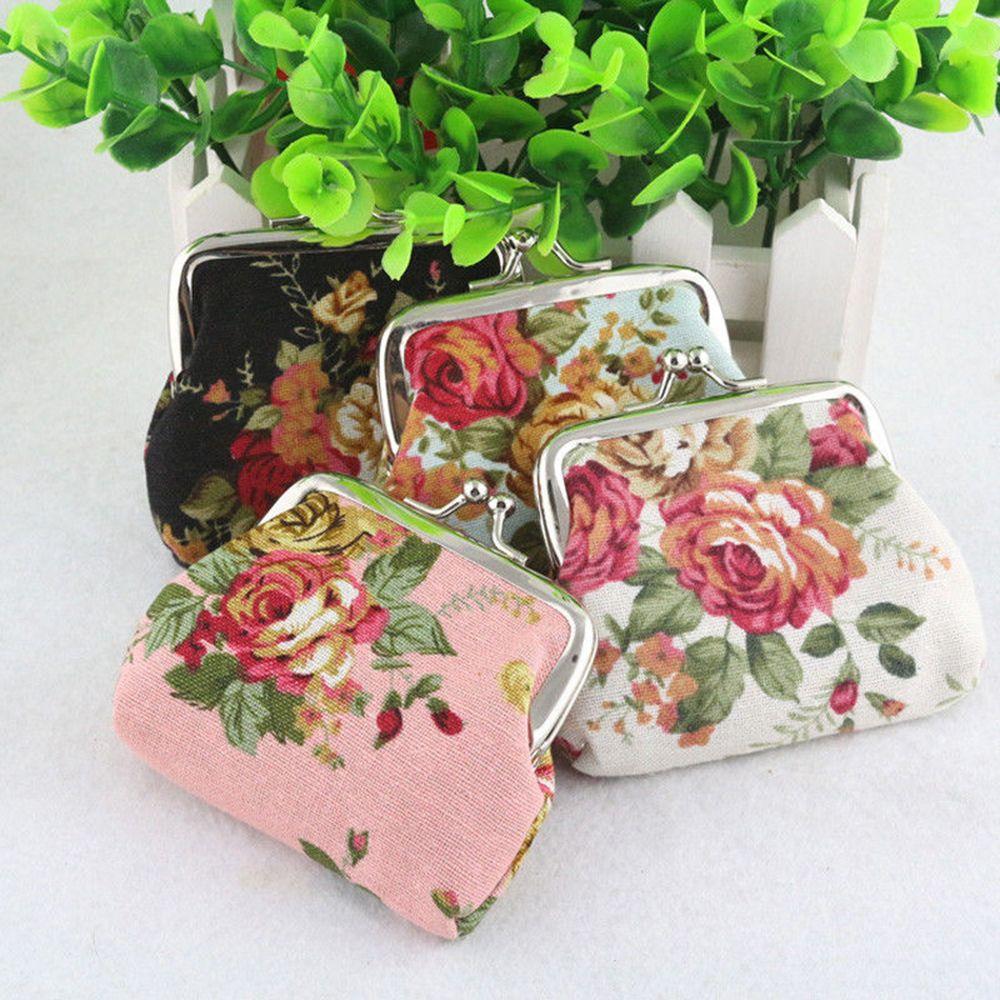 Gift Lady Hasp Retro Mini Coin Purse Credit Card Holder Small Wallet Clutch Bag