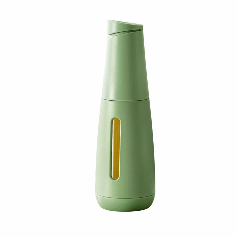 470ML Glass Oil Dispenser Light Proof Glass Visible Window Kitchen Oil Condiment Bottle Automatic Open Close with Scale