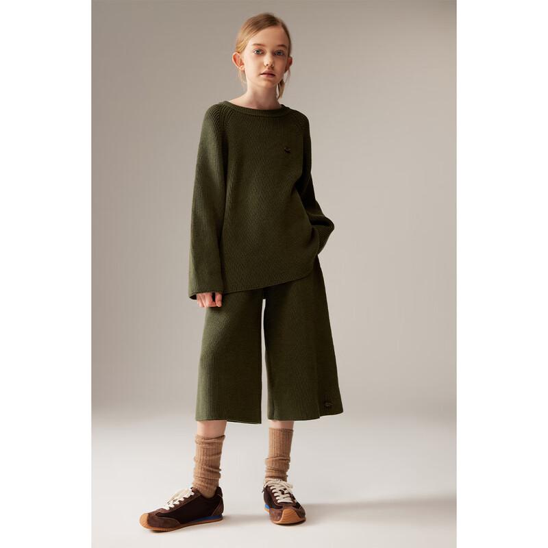 ELLE KIDS Женские повседневные вязаные брюки 7/8 из смесовой модальной хлопковой ткани