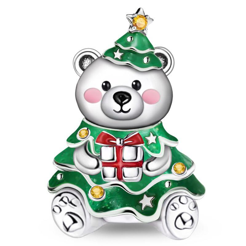 Медь Классический Колокольчик Рождественская Елка Рождественская Серия Шарм-Бусина Подходит Для Изготовления DIY Браслетов Подарок Высококачественной Ювелирии