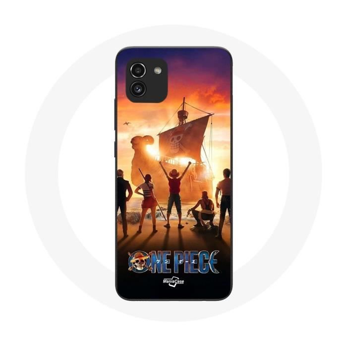 Case - Maniacase - Samsung Galaxy A03 - Flexible - Black - One Piece Poster Crews Art Season 1