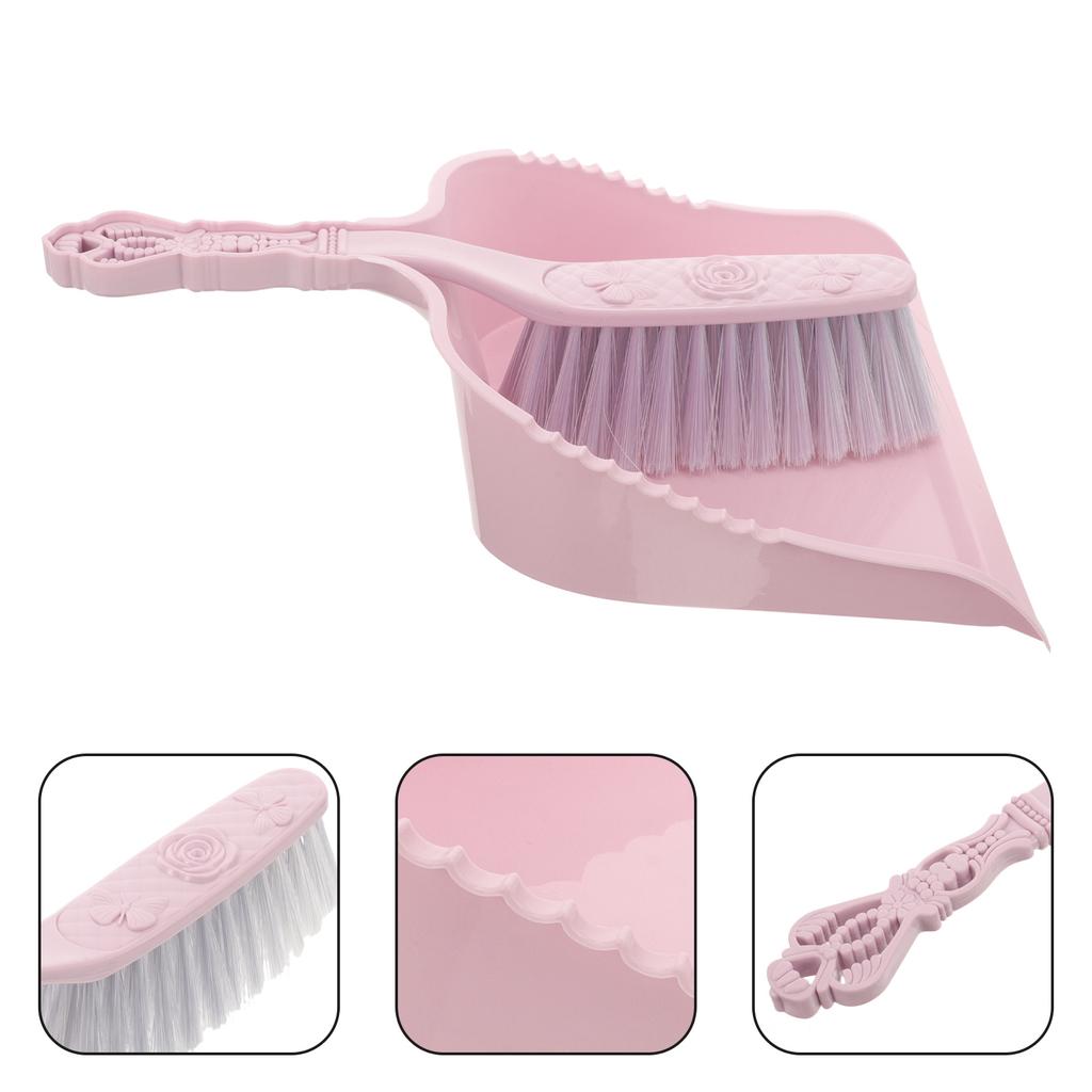 Мини-веник-совок Набор настольных инструментов для уборки Прочные бытовые принадлежности Портативный совок-веник Веники-совки