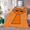 Music Games S-sprunki Blanket Warm And Soft Suitable For Bedroom Living Room Sofa Bed Office Travel Camping