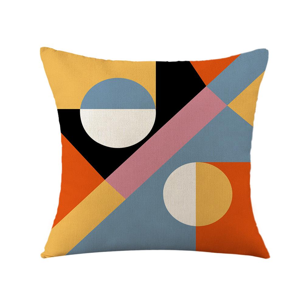 Геометрическая красная наволочка Офисная подушка Подушка для дивана Прикроватная подушка-спинка Наволочка