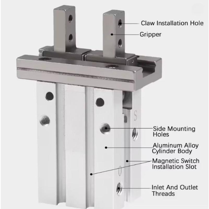 HFK series finger cylinder parallel gripper HFK10/HFTK16/HFSK20/HFK25N/HFK32B/HFK40F industrial automation pneumatic actuator