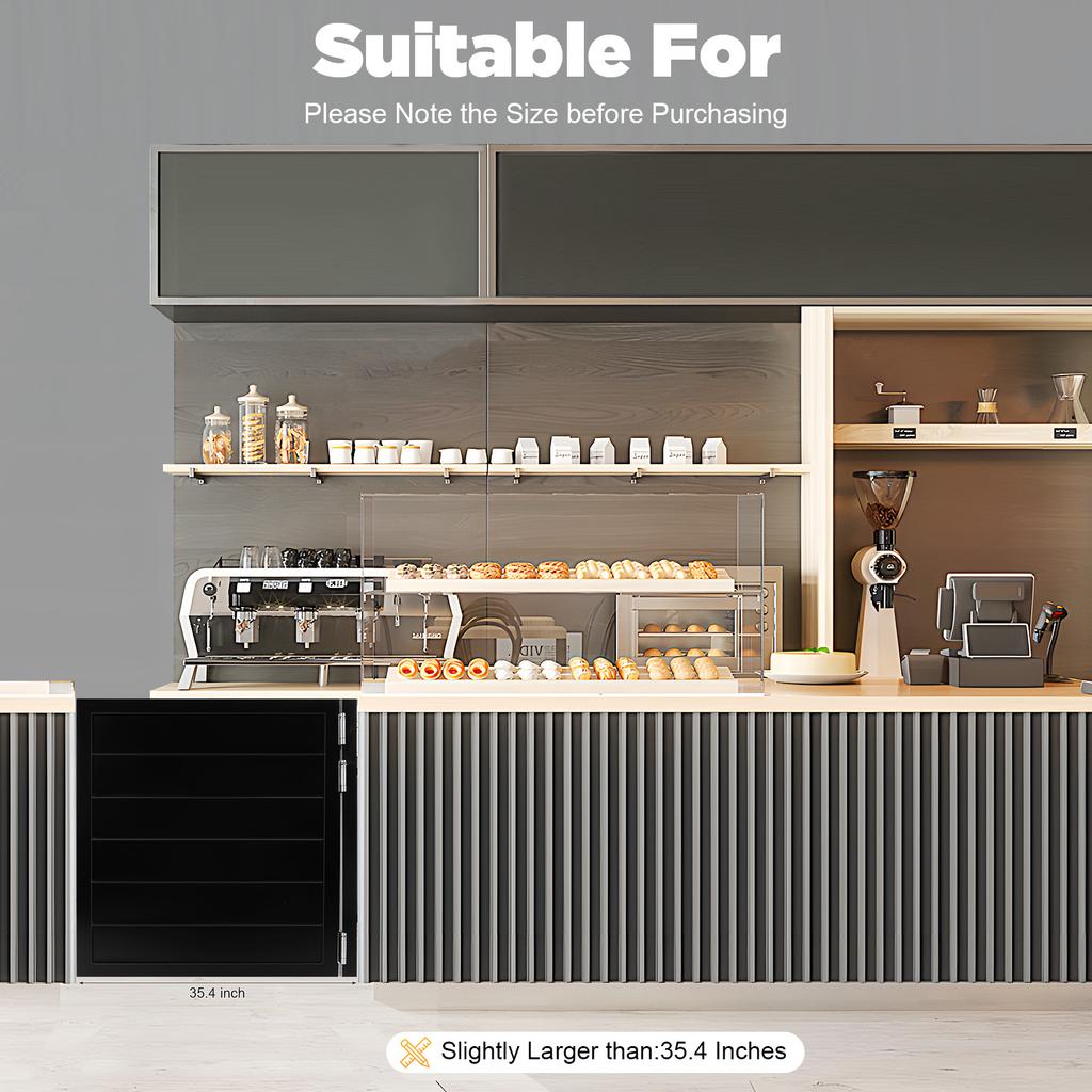 Черная Современная Распашная Дверь из Массива Дерева - 90x90см Дверь-Перегородка для Входа на Веранду, Открывание на 180°, Панель Толщиной 35мм с 3 Пружинными Петлями