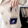 Чехол из меха норки для Samsung Z Flip с плюшевым шариком для моделей 3-7