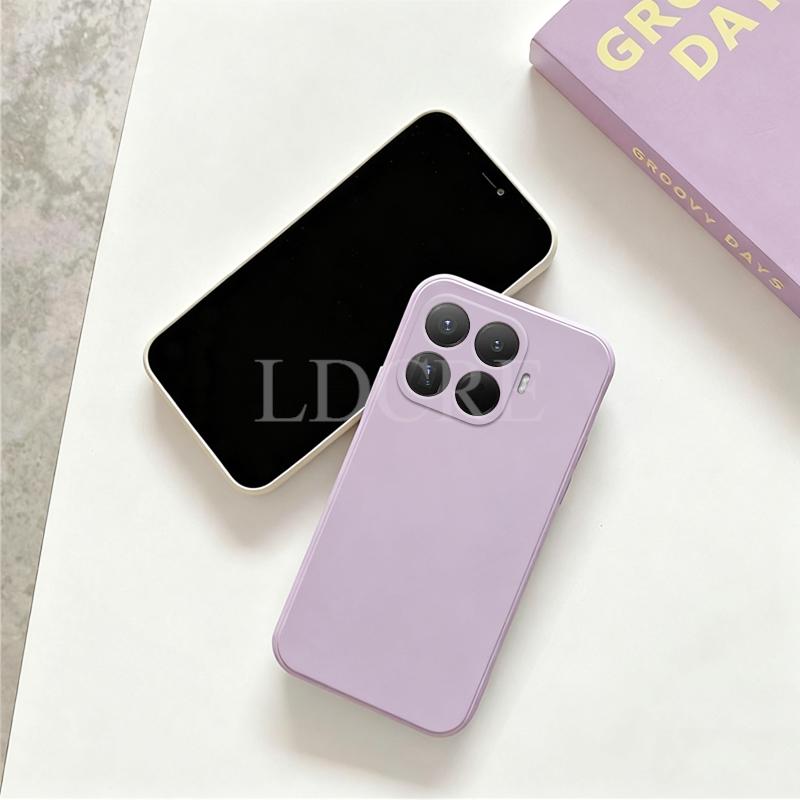 Чехол для Xiaomi 15T Pro Чехол из жидкого силикона Чехол для Xiaomi 15T Pro Обычный резиновый чехол-защита для телефона из ТПУ Чехол для Xiaomi 15T Pro