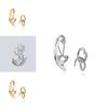 Chic Street Style Geometric Alloy Ear Cuffs Non-piercing Trendy Jewelry Set